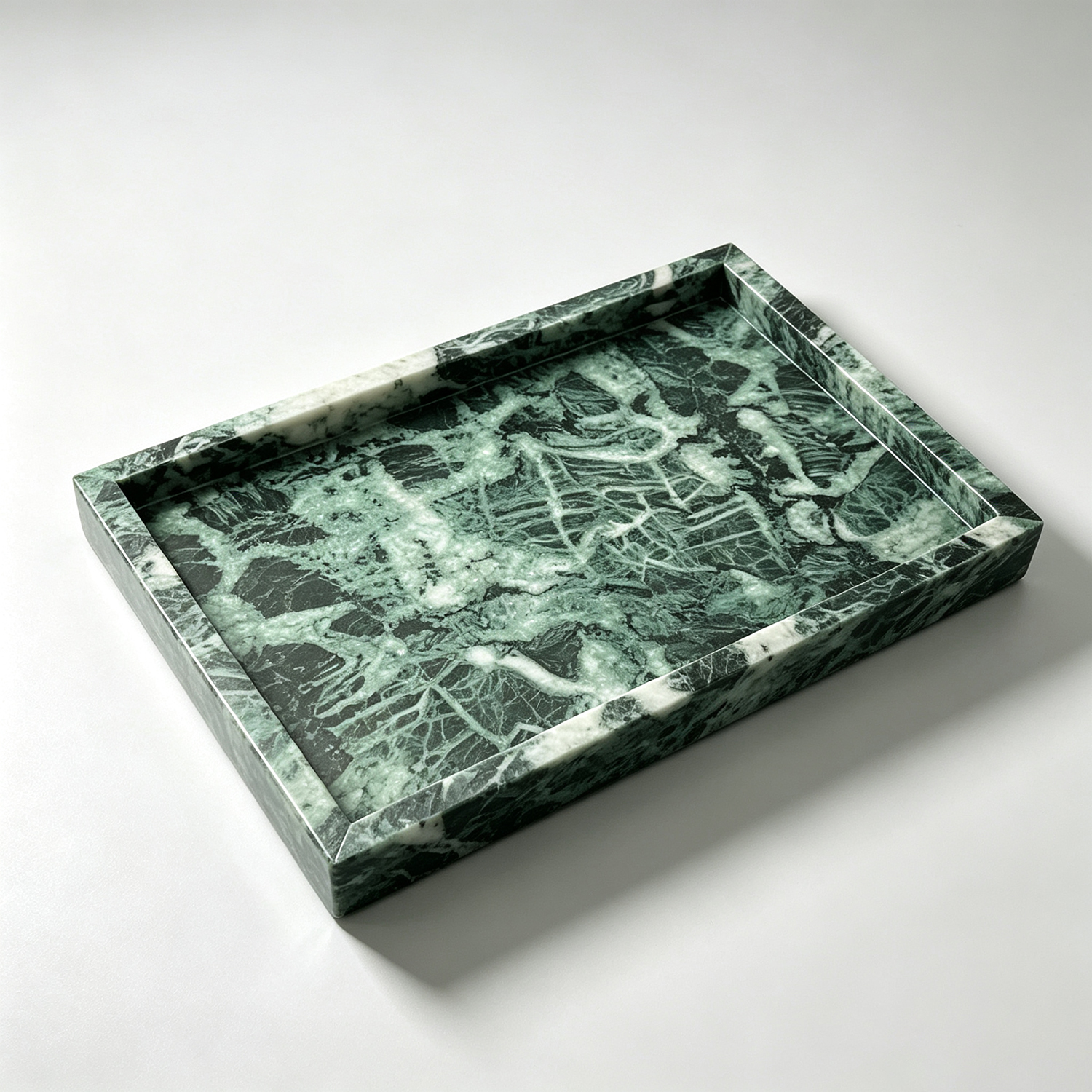 Natural Stone Marble Tray – Luxury Decorative Organizer for Vanity and Bathroom